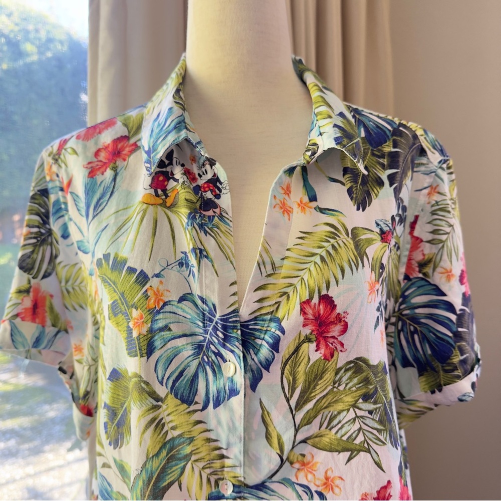 Disney Tommy Bahama Jungle Jubilee Camp Shirt Medium - Picture 9 of 13
